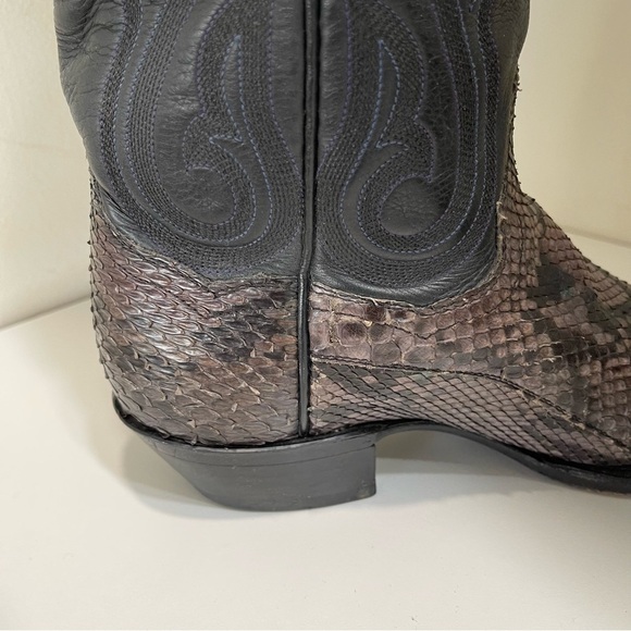 PANHANDLE SLIM WOMEN'S COWGIRL BOOT EXOTIC PYTHON R-TOE Western Yellowstone - Picture 9 of 15